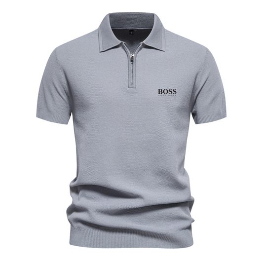 HB™ Polo a Mezza Zip a Manica Corta